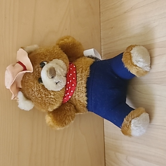 Circus Circus Cowboy Vintage Teddy Bear Plush 10" - Picture 1 of 7